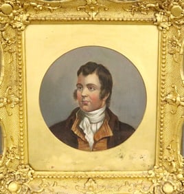 AFTER ALEXANDER NASMYTH (Scottish, 19th century). Robert Burns, 19th century oil on board artwork.