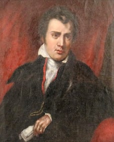 ENGLISH SCHOOL (19th century). Regency Gentleman, Oil on canvas. Unsigned. Framed.