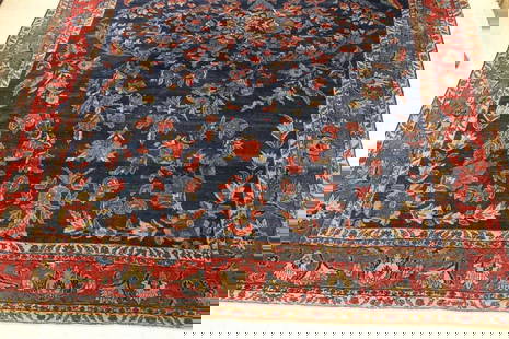 PERSIAN LILLEHAN RUG, - App. 8 ft. 6 in. x 11 ft. 3 in.: PERSIAN LILLEHAN RUG.  - App. 8 ft. 6 in. x 11 ft. 3 in.