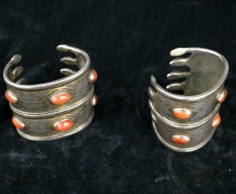 CENTRAL ASIAN TRIBAL BRACELETS ,