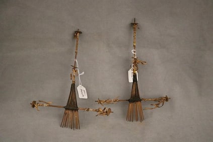 SOLOMON ISLANDS KWAIO PEOPLE "MALAITA" OR "FAA" HAIR ORNAMENTS, - Length: 11.5 inches.