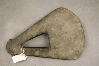 SOLOMON ISLANDS MAKIRA STONE AXE HEAD. - Length: 9.25 inches.