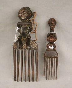 CONGOLESE BANTU SONGYE COMBS. - Legnth: 13 inches (Largest Comb).