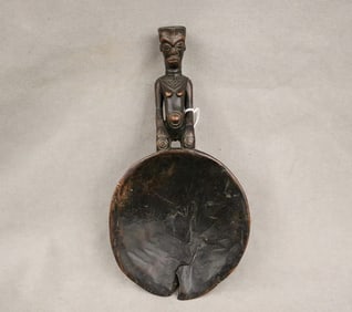 CONGOLESE LUBA SAMBA SPOON, - Length: 12 inches.