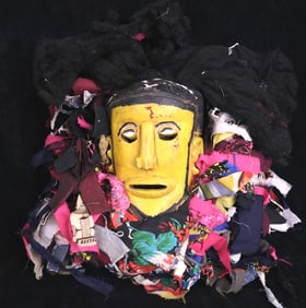 MALAWIAN CHEWA NYAU SOCIETY GULE WAMKULU DANCE MASK.