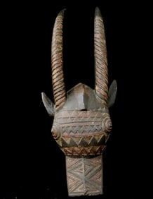 MALIAN BAMANA CHIWARA MALE ANTELOPE MASK, - Lenght: 30 inches