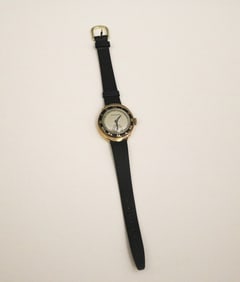 GENTLEMAN'S HAMILTON 14K YELLOW GOLD ART DECO GOLD "SPUR" WRISTWATCH,