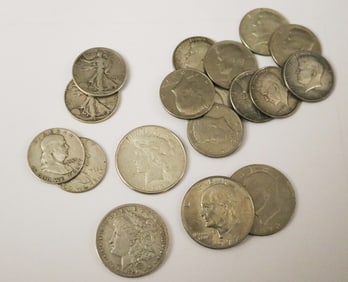 18 U.S. 20TH CENTURY SILVER AND CLAD COINS.