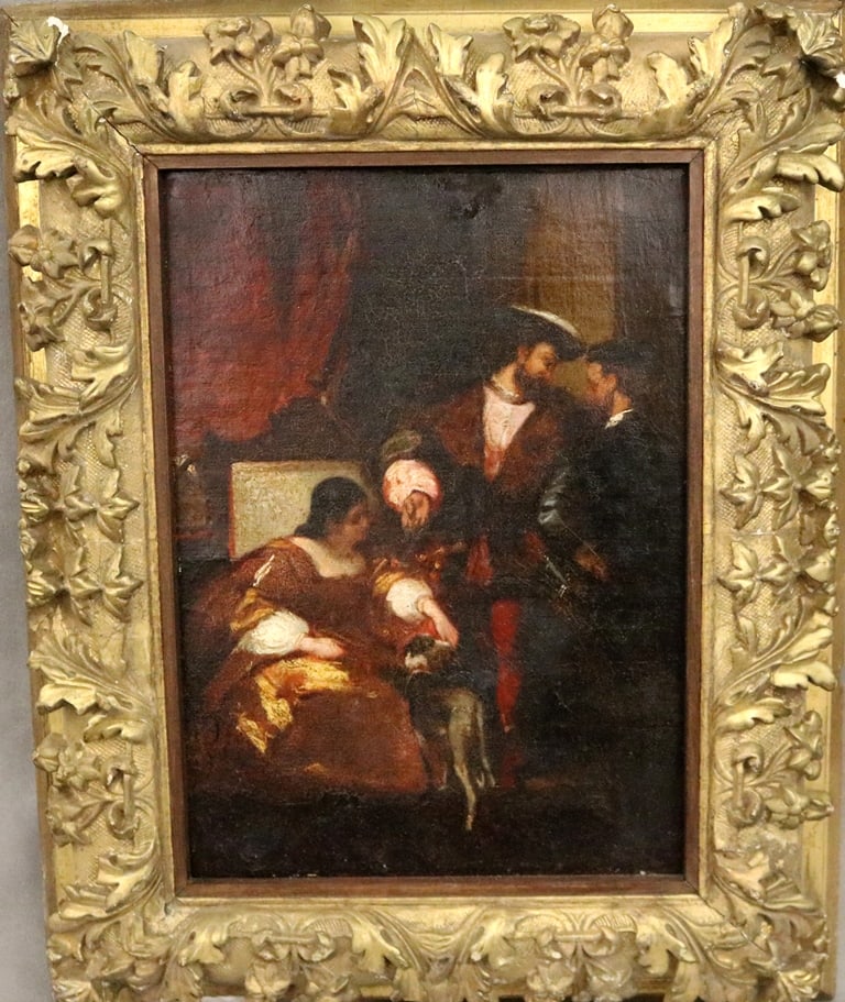 AFTER RICHARD PARKES BONINGTON, (English, 19th century). Francis I, Charles IV and the Duchess (1 of 20)