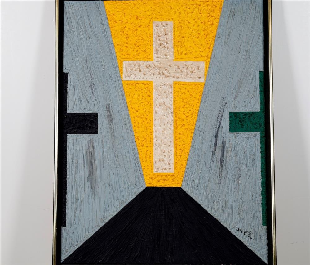 ARMANDO CHAPELLI (Cuban / American, 20th century). Destino de la Pureza, 1970, Oil on canvas. Signed (1 of 10)