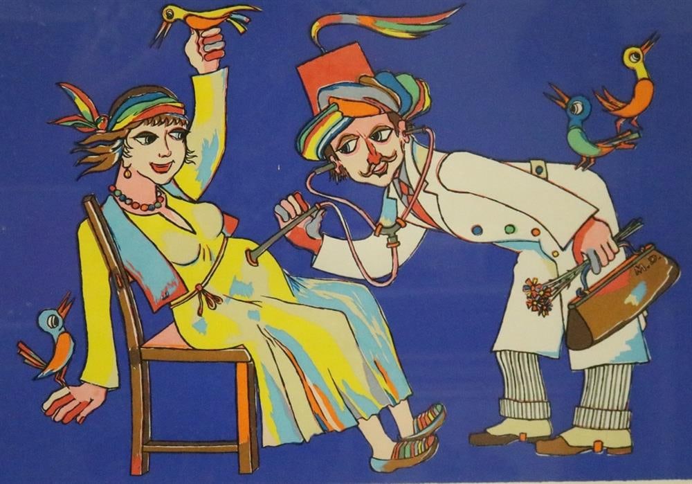 JOVAN OBICAN (French / Croatian, 1918 - 1986). UNTITLEDDOCTOR'S EXAM, Numbered 44/175 and signed (1 of 9)