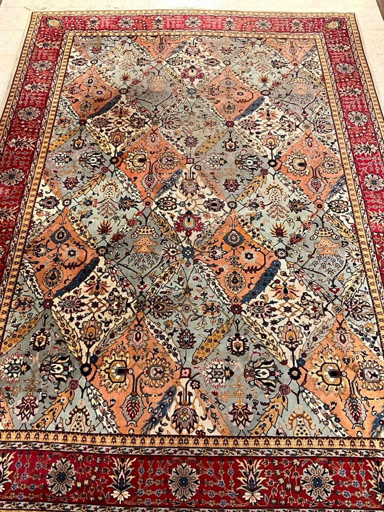 KERMAN RUG.: KERMAN RUG. - App. 8 ft. 1 in. x 11 ft. 5 in.