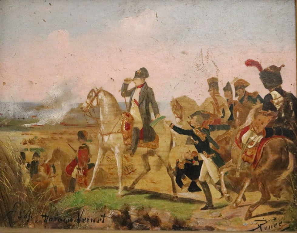 AFTER EMILE JEAN-HORACE VERNET (French, 1789-1863). Emperor Napoleon I and his Staff on Horseback, (1 of 9)