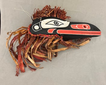 PACIFIC NORTHWEST COAST KWAKWAKA'WAKW (KWAKIUTL) RAVEN MASK,