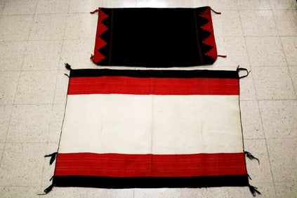 NATIVE AMERICAN TEXTILE SOUTHWESTERN PUEBLO WEARING,