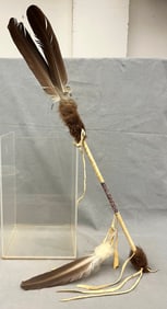 NATIVE AMERICAN TALKING STICK,