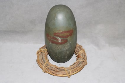 SHIVA LINGA STONE, - Wt. app. 6.2 lbs; H: app. 7 1/2 in.