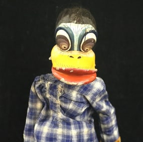 INDONESIAN JAVANESE SUNDANESE WAYANG GOLEK ARTICULATED PUPPET, - height: 20 inches.