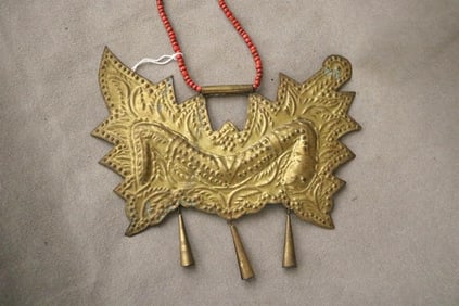 INDONESIAN PALEMBANG NAGA KALUNG NECKLACE. - Length: 19 inches.