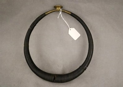 INDONESIAN NIAS PEOPLE WARRIOR NECK RING KALABUBU NECKLACE. - Diameter: 10 inches.