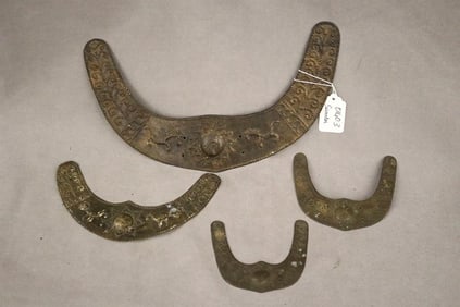 INDONESIAN SUMBANESE MAMULI PENDANTS. - Length: 11 inches ( Largest Piece).