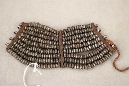 NAMIBIAN HIMBA PEOPLE ANKLE BRACELET. - Length: 7.5 inches.