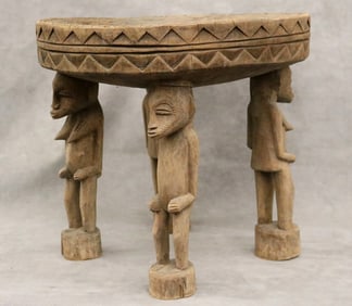 MALIAN DOGON PEOPLE TABOURET STOOL. - Height: 13 inches.