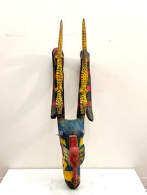 MALIAN BAMANA SOGO BO PUPPET. - Height: 43 inches.