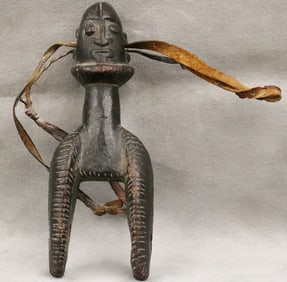 IVORY COAST GURO HEDDLE PULLEY, - height: 8 inches.