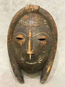 IVORY COAST DJIMINI LIGBI DO SOCIETY MASK, - Height:.