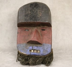 GABONESE ADOUMA MASK, - Height: 14 inches.