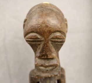 CONGOLESE SONGYE MALE NKISI FIGURE, - height: 14 inches.