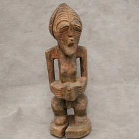 CONGOLESE SONGYE KIFWEBE POWER (NKISI) FIGURE. - Height: 11.5 inches.