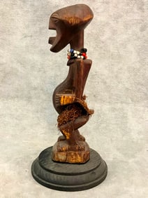 CONGOLESE SONGYE FIGURE. - Height: 10.5 inches (including base).