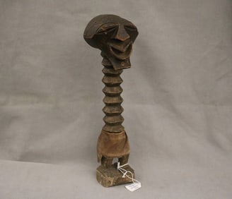 CONGOLESE SONGYE FETISH NKISHI FIGURE, - Height: 10.75 inches.