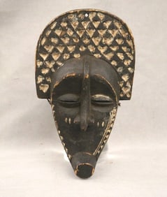 CONGOLESE KUBA PEOPLE NGADY MWAASH MASK. - Height: 13 inches.