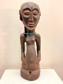 CONGOLESE BEMBE ANCESTOR STATUE. - Height: 22 inches.