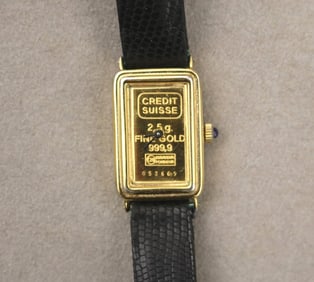 LADY'S GOLD INGOT WRISTWATCH,
