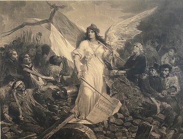 FRENCH SCHOOL (Mid-19th century). Allegory of the French Republic, Commemorating the 1848 Revolution