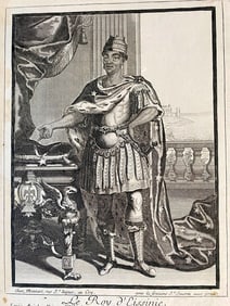 HENRI BONNART (French, 1642-1711). Le Roy d'Lissinie (The King of Assinie), depicting Louis Aniaba,