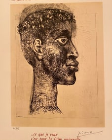 AFTER PABLO PICASSO (Spanish, 20th century). Poster: First Congress of Black Writers and Artists,