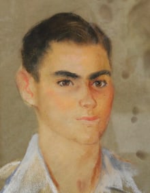 MARTHA MOORE BURNETT (American, 1913-1982)). PORTRAIT OF BOY, 1951, PORTRAIT OF BOY, 1951, Mixed