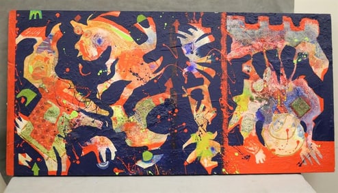 NEENA F. BIRCH (American, 1942-2012; active Alaska and Maryland). FREEFALL/HOMAGE TO MATT, 2000,