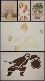 NEENA F. BIRCH (American, 1942-2012; active Alaska and Maryland). SIX WORKS DEPICTING FIGURES: