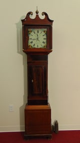 GEORGE III MAHOGANY TALLCASE CLOCK MADE BY J.&J. TRISTLE, WILLISTON, Early 19th century. - H: 86 in.