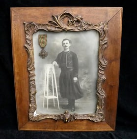 FRENCH SCHOOL (early 20th century). "French Croix de Guerre" (War Cross) Balkan Recipient, Black and