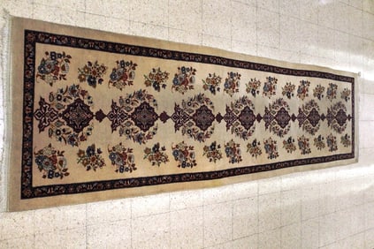 PERSIAN TABRIZ RUNNER, - APP. 3 FT. 2 IN. X 12 FT.