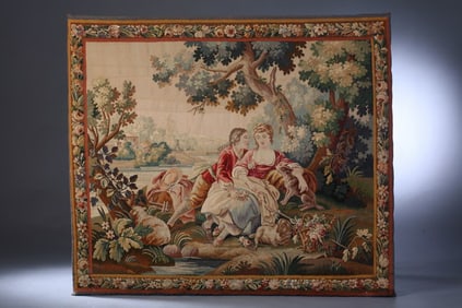 FRENCH TAPESTRY PANEL. 19th century. - 56 in. x 62 1/2 in.