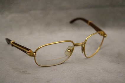CARTIER "MONCEAU" VINTAGE SUNGLASSES.