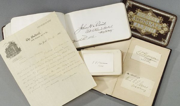 LATE 19TH CENTURY COLLECTION OF AUTOGRAPH